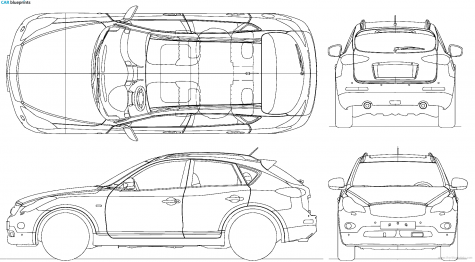 2010 Infiniti EX37 Hatchback blueprint